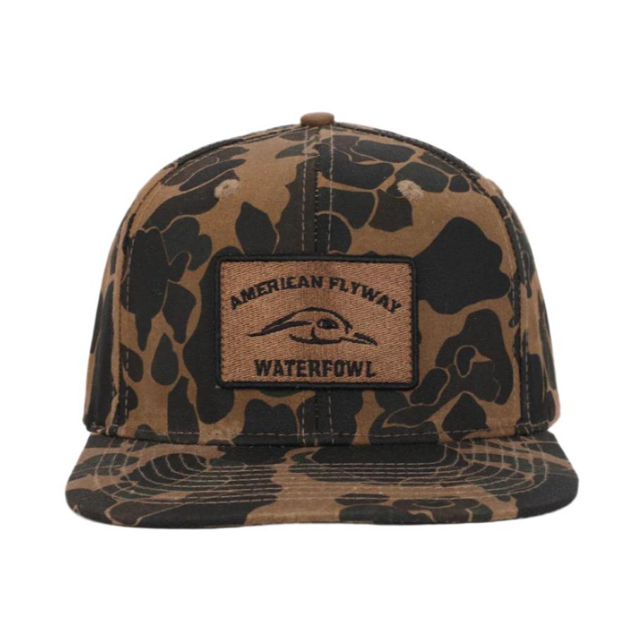 Old School Solid Wax Cap w- Black Trim Patch